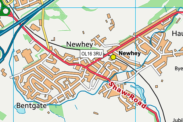 Map of NEWHEY LODGE LTD at district scale