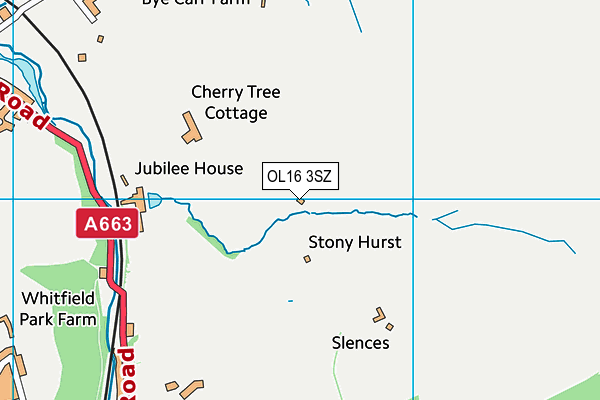 OL16 3SZ map - OS VectorMap District (Ordnance Survey)