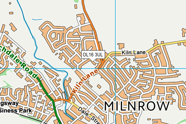 OL16 3UL map - OS VectorMap District (Ordnance Survey)