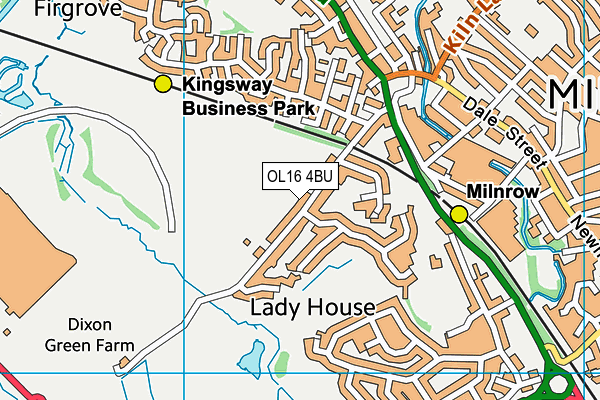 Map of MOORHOUSE FOLD LIMITED at district scale