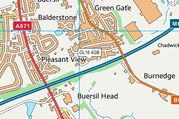 OL16 4GB map - OS VectorMap District (Ordnance Survey)