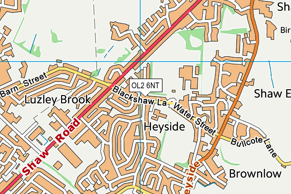 Heyside Park map (OL2 6NT) - OS VectorMap District (Ordnance Survey)