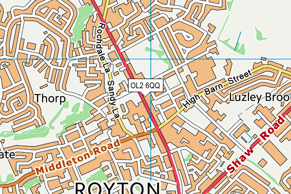 Map of ROYTON (60) LIMITED at district scale
