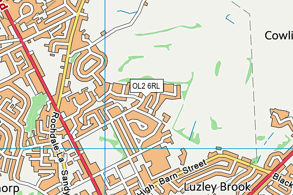 Royton Park map (OL2 6RL) - OS VectorMap District (Ordnance Survey)