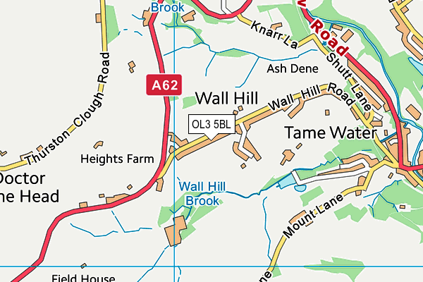 OL3 5BL map - OS VectorMap District (Ordnance Survey)