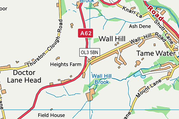 OL3 5BN map - OS VectorMap District (Ordnance Survey)