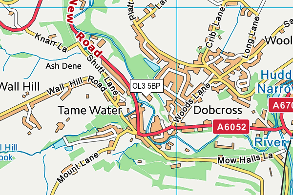 Holy Trinity CofE Dobcross Primary School map (OL3 5BP) - OS VectorMap District (Ordnance Survey)