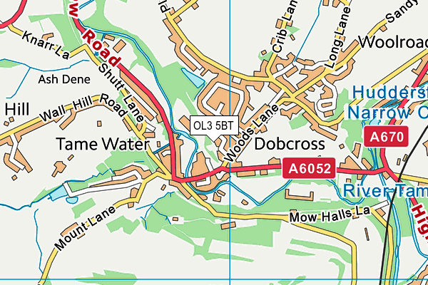 OL3 5BT map - OS VectorMap District (Ordnance Survey)