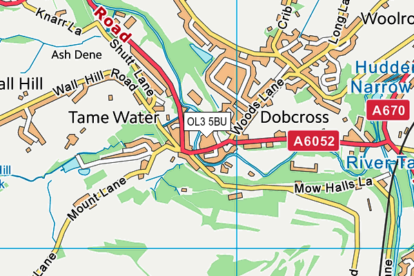 OL3 5BU map - OS VectorMap District (Ordnance Survey)