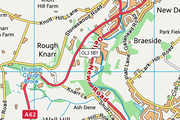 OL3 5BY map - OS VectorMap District (Ordnance Survey)