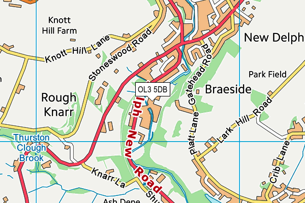 OL3 5DB map - OS VectorMap District (Ordnance Survey)