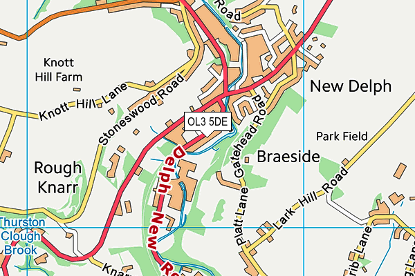 Map of PHYSIOWORKS SADDLEWORTH LIMITED at district scale
