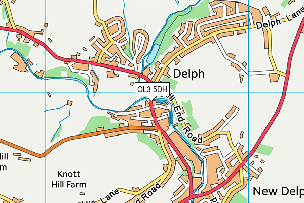 OL3 5DH map - OS VectorMap District (Ordnance Survey)
