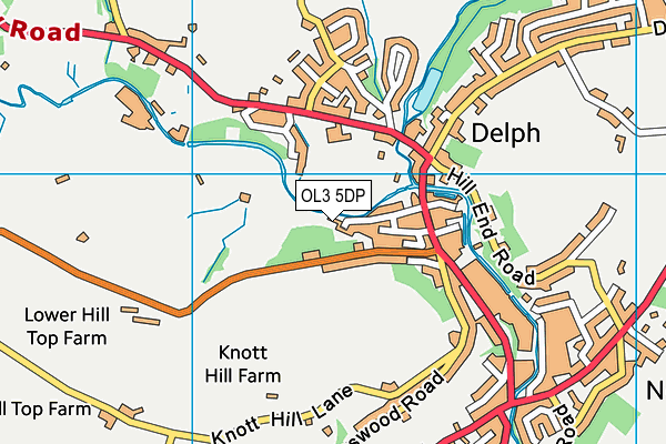 OL3 5DP map - OS VectorMap District (Ordnance Survey)