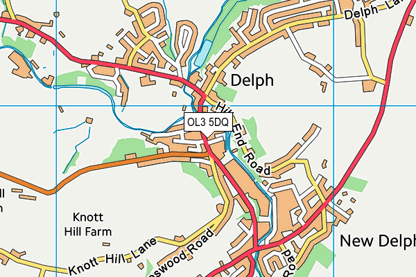 OL3 5DQ map - OS VectorMap District (Ordnance Survey)