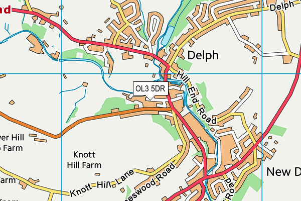 OL3 5DR map - OS VectorMap District (Ordnance Survey)