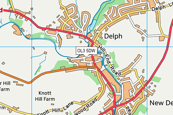 OL3 5DW map - OS VectorMap District (Ordnance Survey)