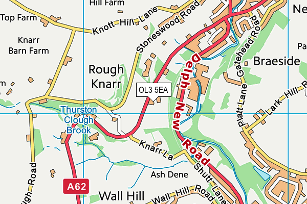 OL3 5EA map - OS VectorMap District (Ordnance Survey)