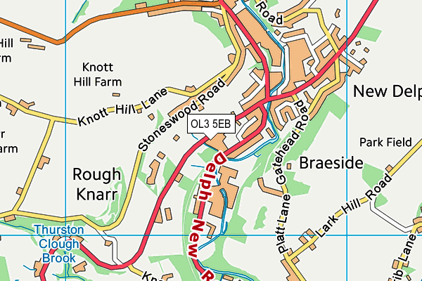 OL3 5EB map - OS VectorMap District (Ordnance Survey)