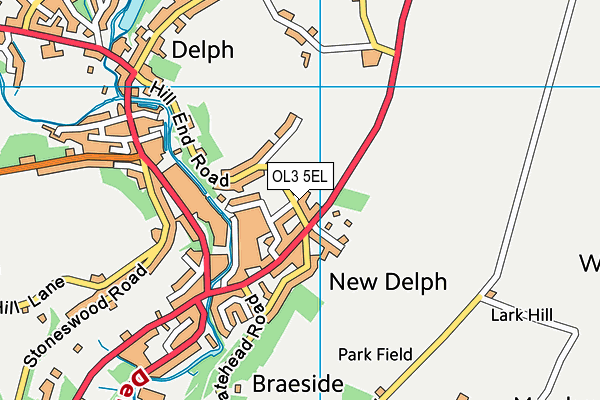 OL3 5EL map - OS VectorMap District (Ordnance Survey)