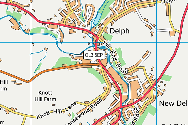 OL3 5EP map - OS VectorMap District (Ordnance Survey)