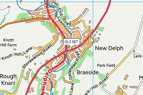 OL3 5ET map - OS VectorMap District (Ordnance Survey)