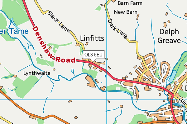 OL3 5EU map - OS VectorMap District (Ordnance Survey)