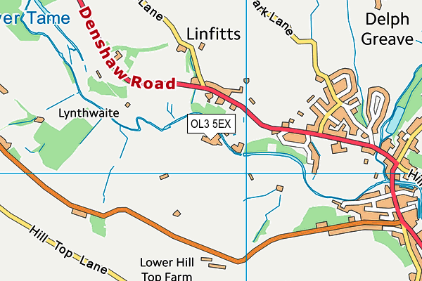 OL3 5EX map - OS VectorMap District (Ordnance Survey)