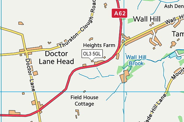 OL3 5GL map - OS VectorMap District (Ordnance Survey)