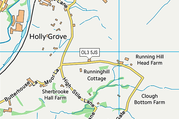 OL3 5JS map - OS VectorMap District (Ordnance Survey)