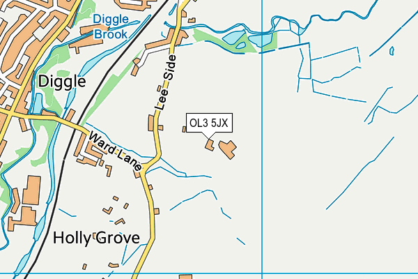 OL3 5JX map - OS VectorMap District (Ordnance Survey)