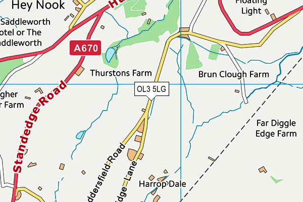 OL3 5LG map - OS VectorMap District (Ordnance Survey)