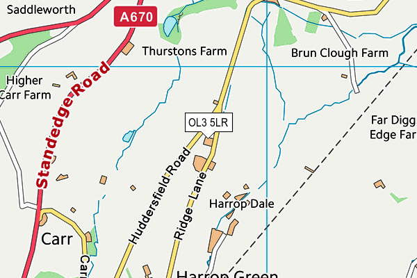 OL3 5LR map - OS VectorMap District (Ordnance Survey)