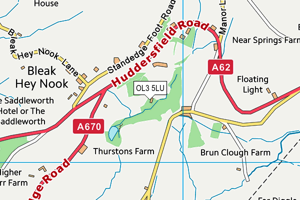 OL3 5LU map - OS VectorMap District (Ordnance Survey)