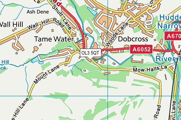 OL3 5QT map - OS VectorMap District (Ordnance Survey)