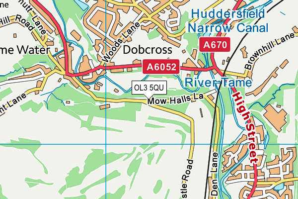 OL3 5QU map - OS VectorMap District (Ordnance Survey)