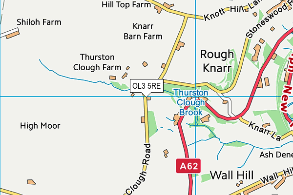 OL3 5RE map - OS VectorMap District (Ordnance Survey)