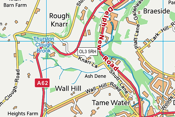 OL3 5RH map - OS VectorMap District (Ordnance Survey)