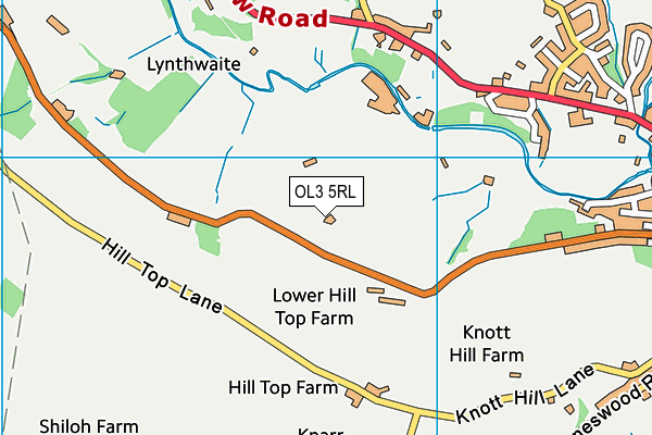 OL3 5RL map - OS VectorMap District (Ordnance Survey)