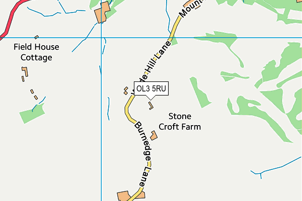 OL3 5RU map - OS VectorMap District (Ordnance Survey)