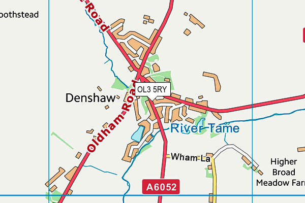 OL3 5RY map - OS VectorMap District (Ordnance Survey)