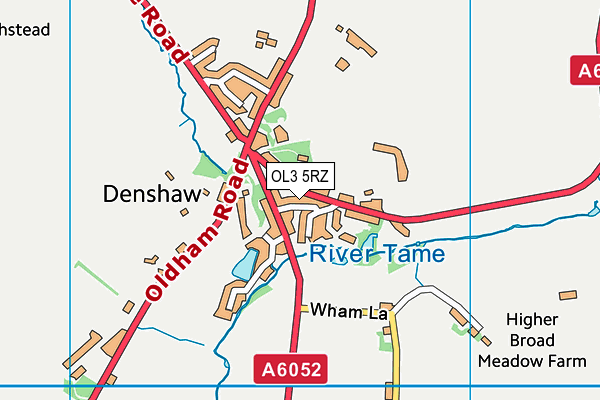 OL3 5RZ map - OS VectorMap District (Ordnance Survey)