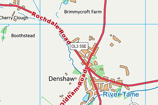 OL3 5SE map - OS VectorMap District (Ordnance Survey)