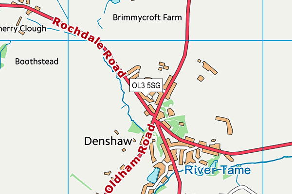 OL3 5SG map - OS VectorMap District (Ordnance Survey)