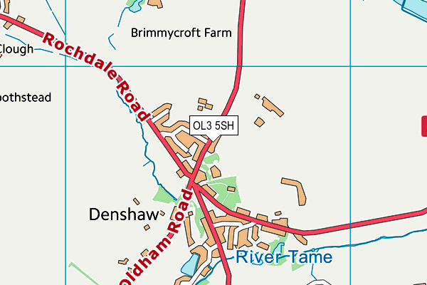 OL3 5SH map - OS VectorMap District (Ordnance Survey)