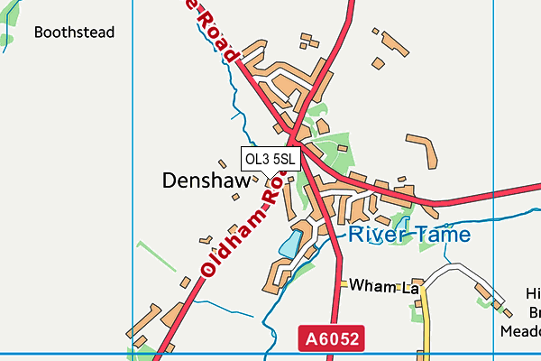 OL3 5SL map - OS VectorMap District (Ordnance Survey)