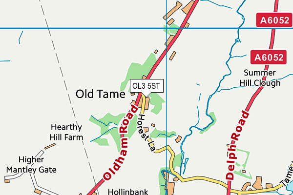 OL3 5ST map - OS VectorMap District (Ordnance Survey)