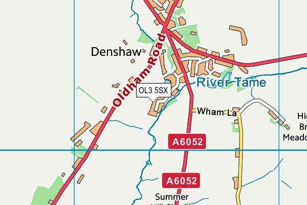 OL3 5SX map - OS VectorMap District (Ordnance Survey)