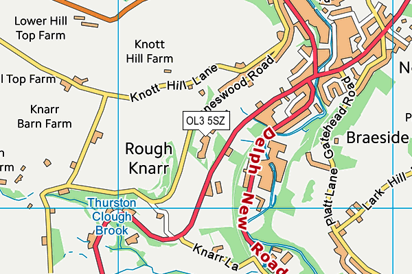 OL3 5SZ map - OS VectorMap District (Ordnance Survey)