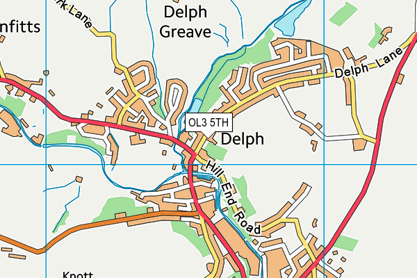 OL3 5TH map - OS VectorMap District (Ordnance Survey)